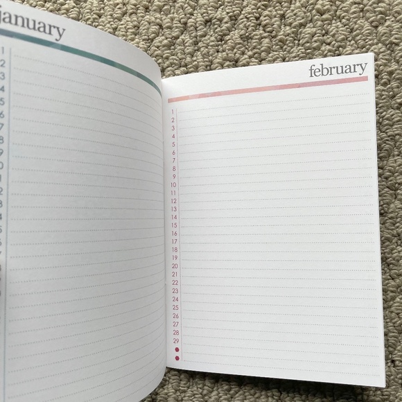 Erin Condren Goal Setting Journal and Perpetual Calendar with Birthdays/Holidays - Picture 7 of 9